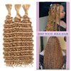 Deep Wave Bulk hair for Braiding Wet and Wavy Micro Braiding No Weft Faux Deep Wave Braiding Hair Extensions for Box Boho Braids 160g with 2 Bundles #27 (24Inch)