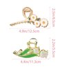 Yonchic 2-Piece Multiple Shapes Metal Hair Clips, Tulip Hair Claws for Thin/Medium Thick Hair, Elegant Daisy Barrettes Strong Hold Hair Clamps Non Slip Cute Hair Catch Clip Accessories