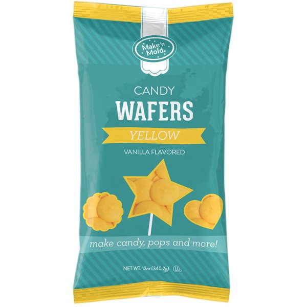 Make'n Mold Vanilla-Flavored Melting Candy Wafers Yellow, 12 Ounce