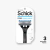 Schick Hydro 5 Disposable Razor for Men with Hydrating Gel Reservoir, 3 Count (Pack of 1)