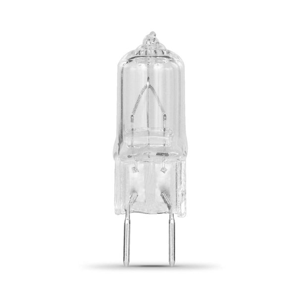 Feit Electric BPQ20/8.6 20-Watt T4 JCD Halogen Bulb with Bi-Pin Base, Clear, 3000K Warm White, 1.8" H x 0.6" D (BPQ20/8.6/RP)