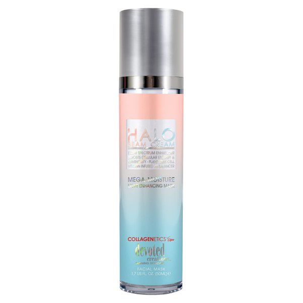 Devoted Creations Halo Beam Cream Light Spectrum Enhancer • Boosts Cellular Energy & Luminosity Plant Based Stem Cells • Vitamin Infused pH Balancer 1.7oz