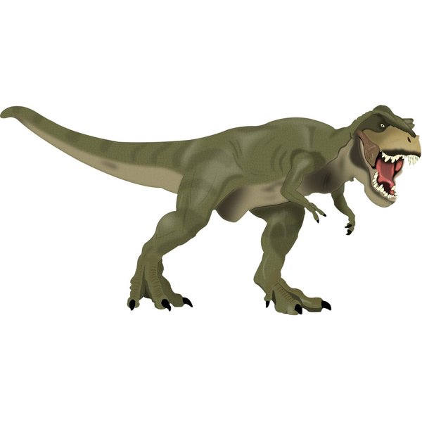 VWAQ Dinosaur Wall Decals Sticker Mural Decor - T Rex Vinyl Peel and Stick Kids Room - Tyrannosaurus Rex Wall Art - CAW1 (18"H X 36"W)