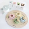 nunukids Wooden Tea Set for Little Girls Tea Party Set for Toddlers 20pcs Playset Pretend Play Tea Set Toy