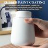 BosilunLife Foam Hand Soap Dispenser - 12 oz Bathroom Lotion Hand Pump Dispenser White Foaming Soap Dispenser Ceramic Dish Liquid Dispenser for Kitchen Hand Wash Dispenser (Rubber Paint)