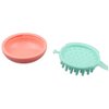 Pokinge 2Pcs Hair Scalp Massager Shampoo Scrubber Brush,Wet & Dry Scalp Shower Massage Brush Silicone Scalp Brush for Adults,Children and Pets