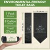 Portable Toilet Replacement Bags | 20 Liners, 8 Gallon 100% Compostable for Camping | OK Compost Home Certified, Plastic Free