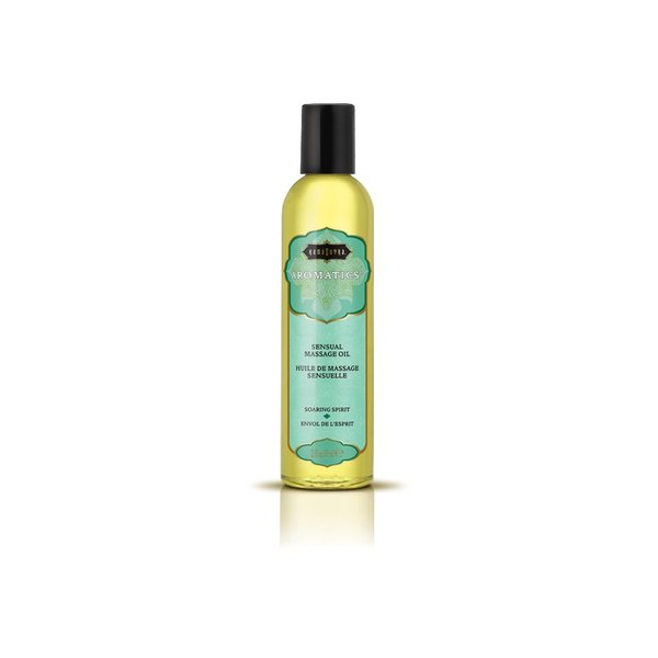 KAMA SUTRA Aromatics Massage Oil Soaring Spirit – 2 fl oz- Rich Blend of Essential Oils - Sore Joint & Muscle Massage Oil - Natural Therapy Oil - Warming, Sensual Massage for Couples, Women, Men