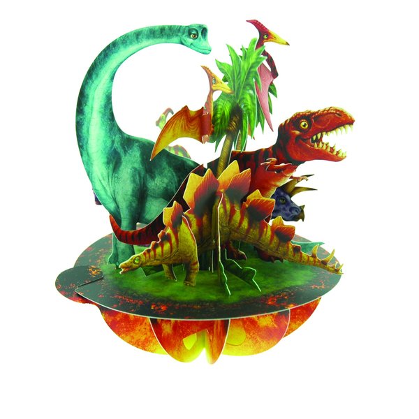 Santoro Pirouettes Jurassic Dinosaurs 3D Pop Up Card