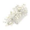Pearl & Stone Floral Design Hair Comb for Women