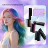 BEUKING Disposable Folding Hair Dye Comb, Highly Pigmented Easy to Dye, Quick Cover Concealer for Hair Make Up (#01 Grey)
