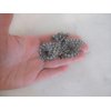 Medium blue or smoke gray crystal leaf metal hair claw clip bridal clip (Primary color: Blue)