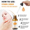 Cosmida Vitamin C Face Serum with Hyaluronic Acid,Anti Aging Skin Brightening Serum for Dark Spots,Acne,Wrinkles to Visibly Glow,Korean Skin care Ferulic Acid serum for Sensitive Skin