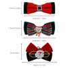 Hofar 3PCS Christmas Hair Clips for Women Xmas Bow Hair Clip Festive Snowflake Hairpins Holiday Hair Accessory Party Gifts