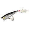 Rebel Lures Pop-R Topwater Popper Fishing Lure, Silver/Black, Magnum Pop-R (1/2 oz), One Size, 3"