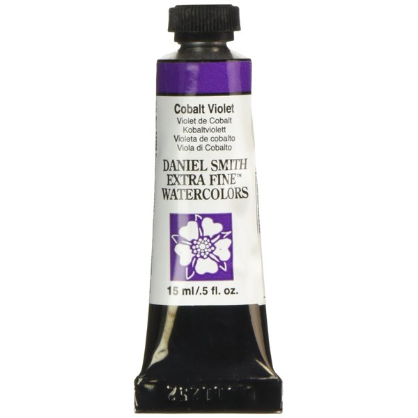 Daniel Smith 284600030 Extra Fine Watercolor 15ml Paint Tube, Cobalt Violet, 0.5 Fl Oz (Pack of 1)