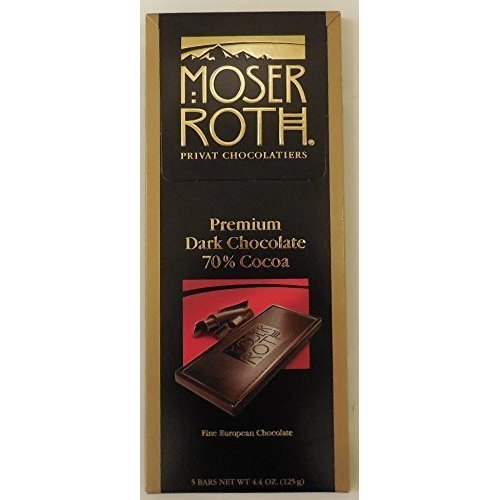 Moser Roth 70%cocoa Premium Dark Chocolate 4/pk by Moser Roth