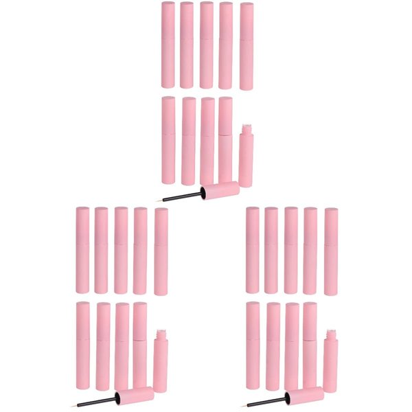 LALAFINA 30 Pcs Plastic Empty Eyeliner Tube Refillable Eyelash Growth Oil Eye Gloss Liquid Tube Bottle Eyelash Extension Liquid Container DIY Makeup Tool