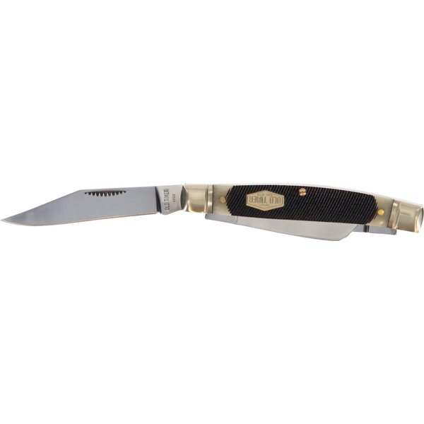 Old Timer 34OTB Genuine Bone Middleman 5.6in S.S. Traditional Folding Pocket Knife with 2.4in Clip Point and Bone Handle for Hunting, Camping, EDC, and Outdoors