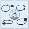 Matte Black Bathroom Towel Ring - SUS304 Stainless Steel Bathroom Towel Rack, Susswiff Adhesive Wall Mounted Hand Towels Holder, Towel Hanger for Bathroom Organizer, Kitchen Storage