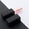 Allwon 10Pcs Black Empty Lipstick Tubes DIY Lip Balm Container (Square Tube)