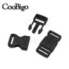 CooBigo 10pcs 1/2"(12.5mm) Side Release Buckles Plastic Black Quick Adjustable Buckle For Backpack Strap DIY Pets Collar Accessory
