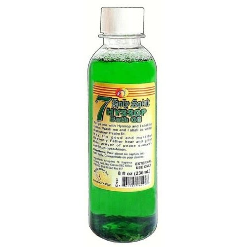 Brybradan 1 Pc 7 Holy Hyssop Bath Oil 8 Fl. Oz. 236 ML