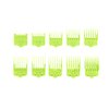 Supreme Trimmer Magnetic Guide Combs for Clippers | CMG100 Hair Clipper Guards, 10 Cutting Lengths | Acid Green