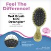 Wet Brush Squirt Detangler Hair Brushes - Jade, Geo - Mini Detangling Brush with Ultra-Soft IntelliFlex Bristles Glide Through Tangles with Ease - Pain-Free Comb for All Hair Types