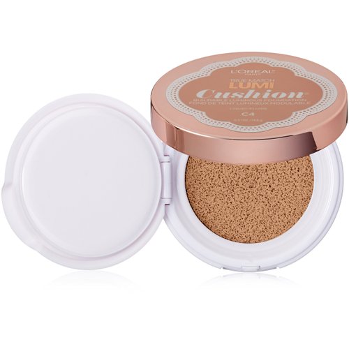 L'Oréal Paris True Match Lumi Cushion Foundation, C4 Shell Beige, 0.51 oz.