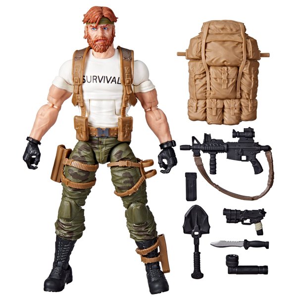 G.I. Joe Classified Series Stuart Outback Selkirk Action Figure 63 Collectible Premium Toy with Accessories 6-Inch-Scale Custom Package Art