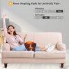 Heated Knee Pad with Massager - Heated Knee Brace Wrap, Knee Heating Pad for Arthritis, Knee Pain, Osteoarthritis, Meniscus Tear, Heating Pad for Knee for Men or Women(Singel)