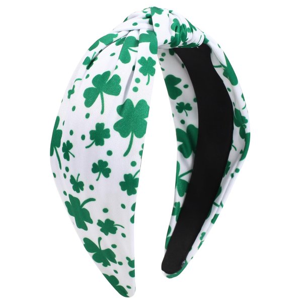 St Patrick's Day Knotted Headband for Women Twist Turban Headband Wide Hair Hoop Party Holiday Headwear for Girls