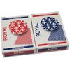 Treviso Royal Dal Negro Red/Blue Playing Cards Poker Size Standard Index - 2 Deck Setup