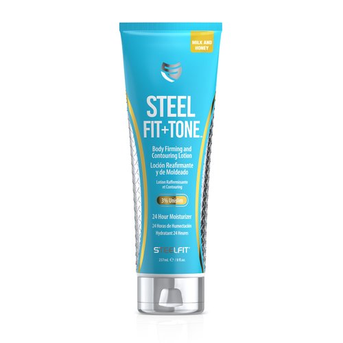 SteelFit Steel Fit + Tone | Skin Tightening Cream for Body | 30-45 Days of Supply | 24-Hour Skin Firming Body Lotion, Belly Firming and Tightening Cream | Milk & Honey