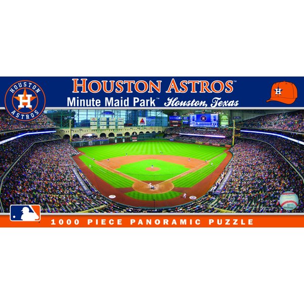 MasterPieces MLB Houston Astros Stadium Panoramic Jigsaw Puzzle, Minute Maid Park, 1000 Pieces