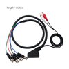 XTPTFABS Female RGB Euro SCART to 4 RGB BNC and 2 RCA Adapter Audio Video Gaming Cable, Use for Sony PVM BVM Series Monitors,JVC Series TM-H1750CG TM-H1950CG Monitor, Neo Geo CD Console etc