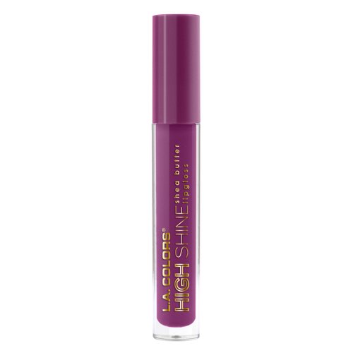 L.A. Colors High Shine Shea Butter Lip Gloss, Luscious Wine, 0.14 Ounce