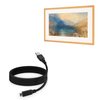 BoxWave Cable Compatible with CANVIART Canvia Smart Digital Canvas Display and Frame - DirectSync - USB 3.0 A to USB 3.1 Type C, USB C Charge and Sync Cable - 6ft - Black