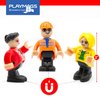Playmags Magnetic Figures Community Set of 15 Pieces - Play People Perfect for Magnetic Tiles Building Blocks - STEM Learning Toys Children – Magnet Tiles Expansion Accessories Pack