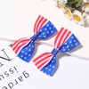 4th of July Bows Hair Clips, 4th of July Hair Accessories for Women Girls 2Pcs 4th of July Hair Clips Patriotic Hair Bows Red White White And Blue