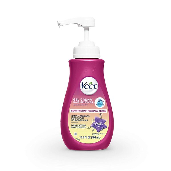 Veet Gel Hair Remover Cream with Essential Oils, 13.50 Ounce (Package May Vary)