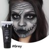 BOBISUKA Grey Face Paint, Oil-based Face Painting Kit for Grayscale Makeup, Cream Body Paint for Skull, Clown, Vampire Halloween Cosplay, Costume, Party, Stage, Theater, SFX Special Effect Makeup