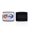 Fairtex HW2 Elastic Cotton Handwraps, 120' and 180" Full Length Hand Wraps-Many Colors (Black, 180")
