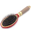 Bestbling Hair Brush - Detangle Hair and Comb, Massage Cushion, Anti-static, Smooth and Sleek Hair, Luxury Rhinestone Design Suitable for Women (Round red)