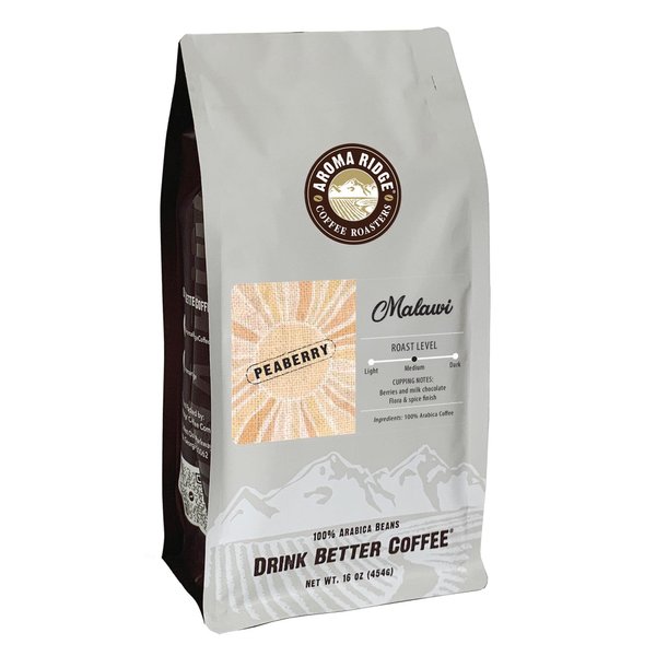 Aroma Ridge,Malawi Mapanga Peaberry Coffee, 16 ounce, WholeBean