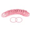 DS. DISTINCTIVE STYLE Hair Rubber Bands 50 Pieces 2.5 mm Elastic Hair Bands Hair Ties Ponytail Holders - Pink