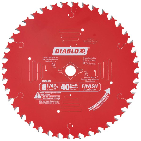 DIABLO TOOLS Diablo Tools 8-1/4 in. x 40 To