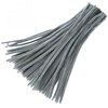 Carykon Super Fuzzy Chenille Stems Pipe Cleaners for Arts Crafts-Pack of 100 (Gray)