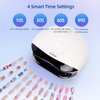 L'UGX 56W UV LED Nail Lamp Nail Dryer for Gel Polish, UV Light Curing Lamp with 4 Timer, Perfect for Manicure and Pedicure